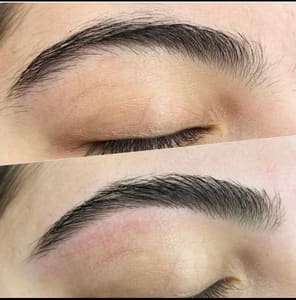 Eyebrow Tattoo result by Mona Beauty Studios in Severn, MD