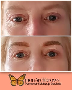 Eyebrow Tattoo result by MonarchBrows in Adell, WI