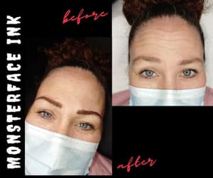 Eyebrow Tattoo result by Monster Face Ink in Titusville, FL