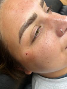 Eyebrow Tattoo result by Mood Cosmetic Studio in Tampa, FL