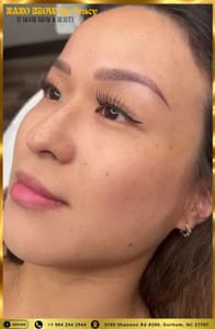 Eyebrow Tattoo result by Moon Brow & Beauty - Microblading Eyebrows Nano Hairstroke Durham NC in Durham, NC