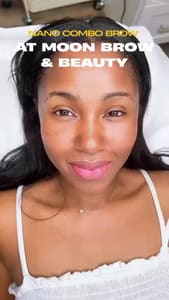 Eyebrow Tattoo result by Moon Brow & Beauty - Microblading Eyebrows Nano Hairstroke Durham NC in Durham, NC
