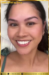 Eyebrow Tattoo result by Moon Brow & Beauty - Microblading Eyebrows Nano Hairstroke Durham NC in Durham, NC