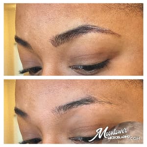 Eyebrow Tattoo result by MoonTower Microblading of Austin Texas in Austin, TX