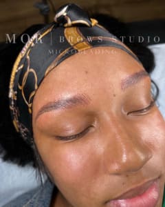 Eyebrow Tattoo result by MOR Brows Studio (PMU) in Pensacola, FL