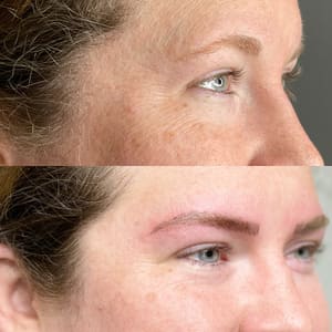 Eyebrow Tattoo result by Motley Microblading in Bozeman, MT