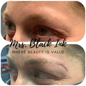 Eyebrow Tattoo result by Mrs black ink Jax Microblading + Lipblush in Jacksonville, FL