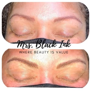 Eyebrow Tattoo result by Mrs black ink Jax Microblading + Lipblush in Jacksonville, FL