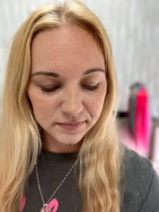 Eyebrow Tattoo result by Munaz Threading Salon & Spa in Allen, TX