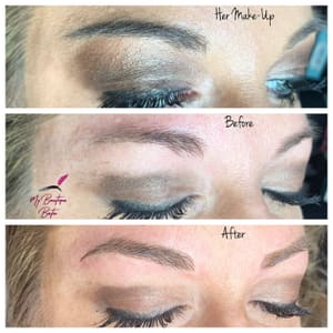 Eyebrow Tattoo result by My Beautique Boston in Winthrop, MA