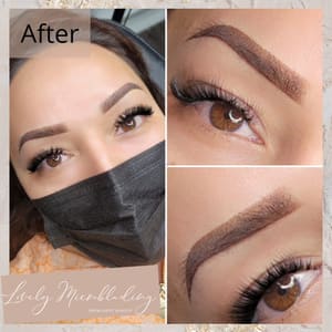 Eyebrow Tattoo result by My Lovely Ink Academy & Studio in Rancho Cucamonga, CA