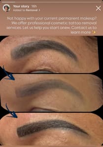 Eyebrow Tattoo result by Nadia Art Professional Permanent Makeup Center in Palmdale, CA