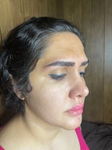 Eyebrow Tattoo result by Nadia Art Professional Permanent Makeup Center in Palmdale, CA