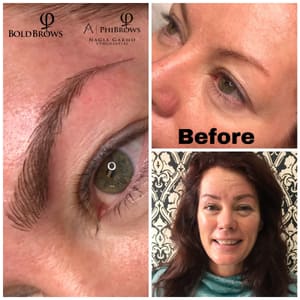 Eyebrow Tattoo result by Nagia's Beauty Bar in Troy, MI