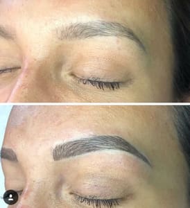 Eyebrow Tattoo result by Naked Brow & Co. in Lubbock, TX