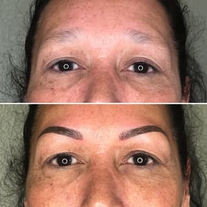Eyebrow Tattoo result by Naked Brow & Co. in Lubbock, TX