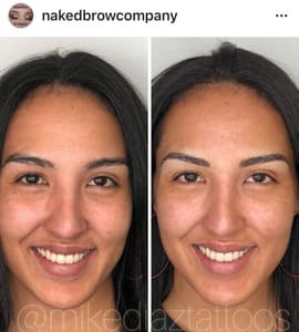 Eyebrow Tattoo result by Naked Brow & Co. in Lubbock, TX