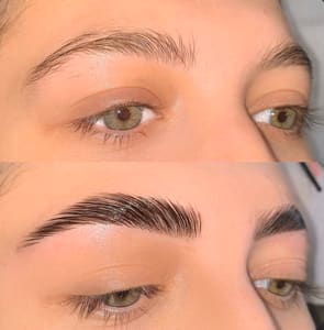 Eyebrow Tattoo result by nana lash & beauty studio - In princess beauty lounge in Flushing, NY