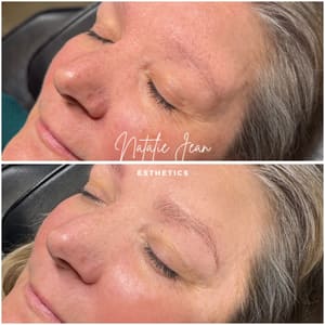 Eyebrow Tattoo result by Natalie Jean Esthetics, LLC in Oconomowoc, WI