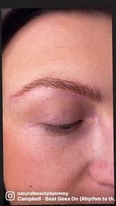 Eyebrow Tattoo result by Natural Beauty by Emmy in San Diego, CA