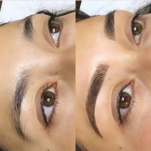 Eyebrow Tattoo result by Natural Beauty Spa in Charlotte, NC