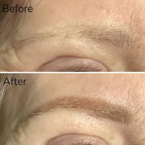 Eyebrow Tattoo result by Natural Look Permanent Cosmetics Jeanee Lusby in La Jolla, CA