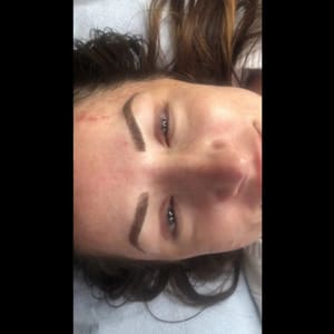 Eyebrow Tattoo result by Naturell Studio in Huntersville, NC