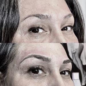 Eyebrow Tattoo result by Naturell Studio in Huntersville, NC