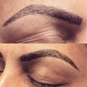 Eyebrow Tattoo result by Naturell Studio in Huntersville, NC