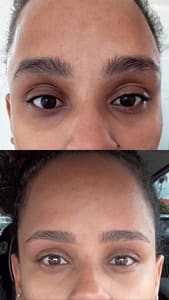 Eyebrow Tattoo result by Naz Brow Art /eyebrows threading/skincare, Facial / permanent makeup Microblading in Coral Springs, FL