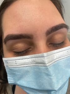 Eyebrow Tattoo result by Naz Brow Art /eyebrows threading/skincare, Facial / permanent makeup Microblading in Coral Springs, FL
