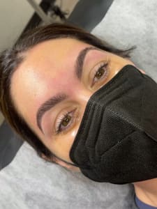 Eyebrow Tattoo result by Necesse Aesthetics in Manteca, CA