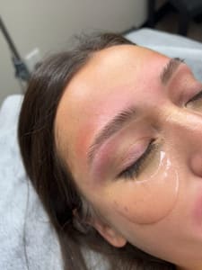Eyebrow Tattoo result by Necesse Aesthetics in Manteca, CA