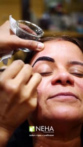 Eyebrow Tattoo result by Neha Threading Salon & Spa in Pikesville, MD