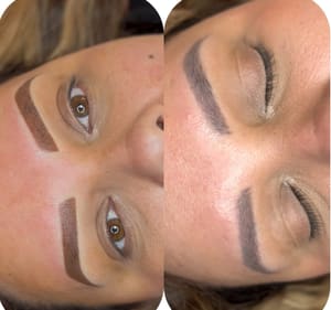 Eyebrow Tattoo result by Nelfi Bossio Aesthetic Studio in Houston, TX