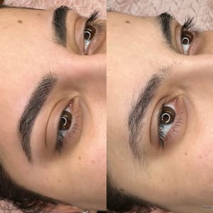 Eyebrow Tattoo result by Nelfi Bossio Aesthetic Studio in Houston, TX