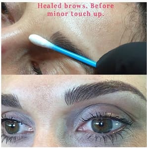 Eyebrow Tattoo result by New Image Permanent Cosmetics in Lancaster, CA