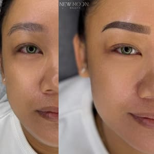 Eyebrow Tattoo result by New Moon Beauty in Billerica, MA