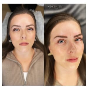 Eyebrow Tattoo result by New Moon Beauty in Billerica, MA