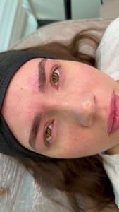 Eyebrow Tattoo result by Newark PMU by Cintia Ferreira in Tampa, FL