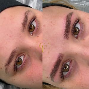 Eyebrow Tattoo result by Newark PMU by Cintia Ferreira in Tampa, FL