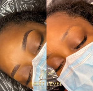 Eyebrow Tattoo result by Next Level Beauty LLC in Virginia Beach, VA