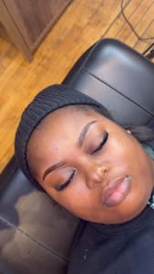 Eyebrow Tattoo result by Nia's Lewks in Minneapolis, MN