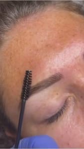 Eyebrow Tattoo result by Nicole Frontera Beauty in Rockaway Park, NY