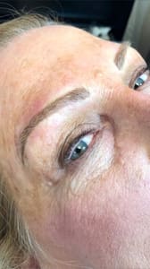 Eyebrow Tattoo result by Nicole Mansur Artistry in Huntington Beach, CA