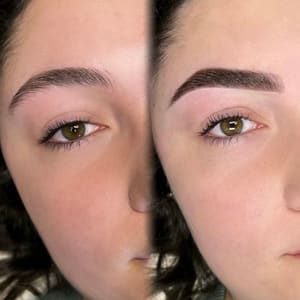 Eyebrow Tattoo result by Nik'd Beauty Studio in Elizabeth, PA