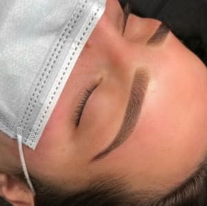 Eyebrow Tattoo result by Nik'd Beauty Studio in Elizabeth, PA