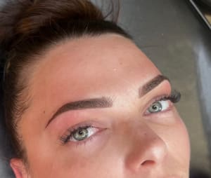 Eyebrow Tattoo result by Nik'd Beauty Studio in Elizabeth, PA