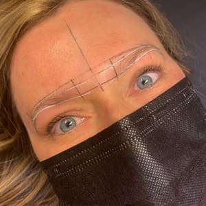 Eyebrow Tattoo result by Nikari Dominique Studio in Glens Falls, NY