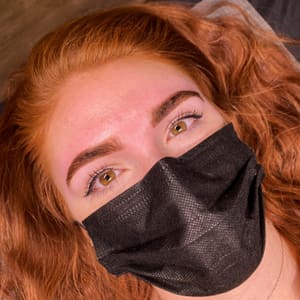 Eyebrow Tattoo result by Nikari Dominique Studio in Glens Falls, NY